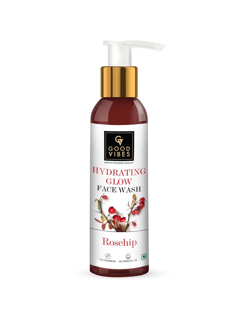 Good Vibes Good Vibes Rosehip Deep Cleansing Face Wash - 120 ml - Deep Cleanses Pores, Maintains Moisture and Repairs & Rejuvenates Skin - Paraben and Cruelty Free  - Image 1