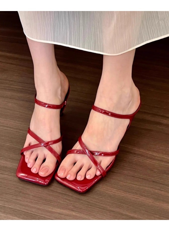 Elegant And Versatile Women's Shoes With Exposed Toes - Image 1