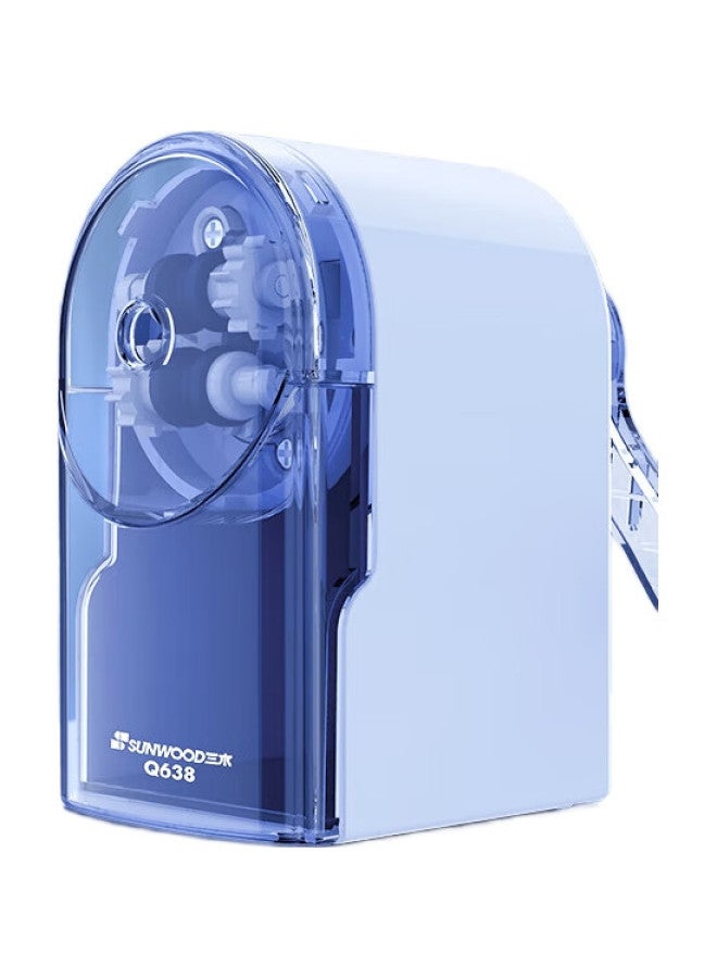 Sunwood All-Purpose Pencil Sharpener, Automatic Lead Insertion, One-Button Anti-Jam, Three Adjustable Settings, Student Pencil Sharpener/Rotary Pencil Sharpener/Cartoon Pencil Sharpener, Green, Q638 - Image 3