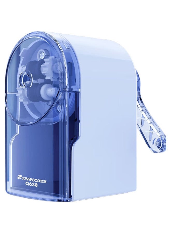 Sunwood All-Purpose Pencil Sharpener, Automatic Lead Insertion, One-Button Anti-Jam, Three Adjustable Settings, Student Pencil Sharpener/Rotary Pencil Sharpener/Cartoon Pencil Sharpener, Green, Q638 - Image 1