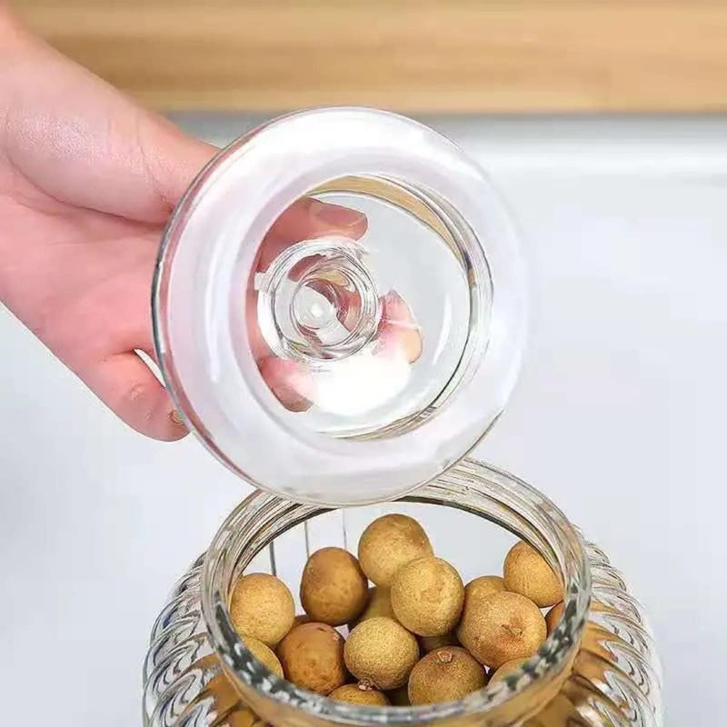 MUAC Glass Container Jar With Lid For Kitchen Jar for Kitchen Storage Pop Jar Glass Jar Food Storage Containers For Storing Spices, Jam, Honey, Aachar, Sugar, Coffee Beans (750ml) (Pack Of 3) - Image 3