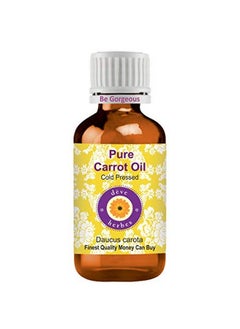 Pure Carrot Oil (Daucus Carota) Therapeutic Grade Cold Pressed 30Ml