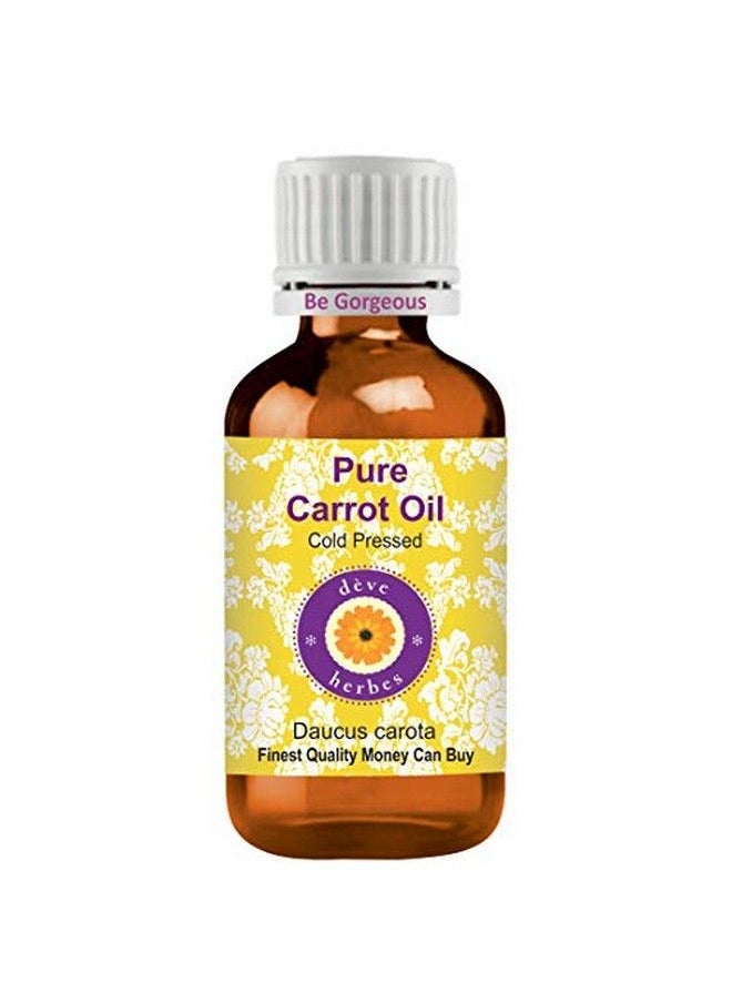 Deve Herbes - Pure Carrot Oil (Daucus Carota) Therapeutic Grade Cold Pressed 30Ml - Image 1