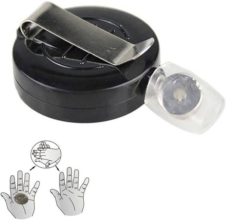 MilesMagic Magician Coin Vanishing Magnetic Device Ferrous Coin Disappear Real Magic Trick, Black - Image 1