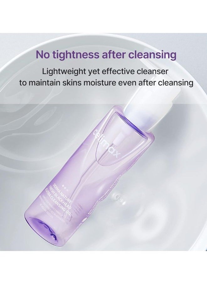celimax - Derma Nature Fresh Blackhead Jojoba Cleansing Oil 150ml, Light & Non-Greasy Daily Makeup Remover, Facial Cleanser, Clogged Pore & Blackheads Removal - Image 1