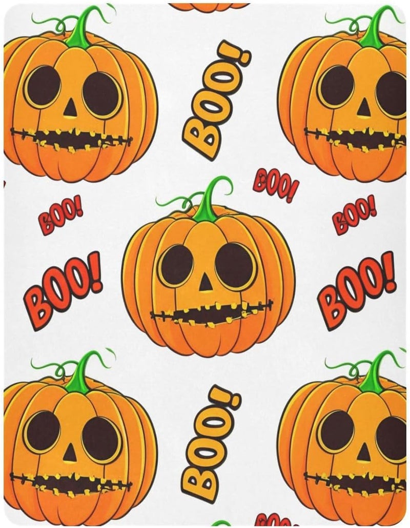 Halloween Goofy Pumpkins Crib Sheets for Boys Girls Ultra Soft Breathable Baby Crib Sheet Fitted Crib Sheets for Standard Size Crib and Toddler Mattresses, 39 x 27 Inch - Image 2