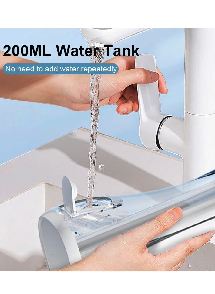 DIGI CORE Water Dental Flosser Portable Oral Irrigator, 200ML Cordless Rechargeable Teeth Cleaner With 3 Cleaning Modes & 4 Replaceable Nozzles, Waterproof Design, Easy Installation, High-Pressure Jet for Effective Teeth & Gum Cleaning Pink - Image 4