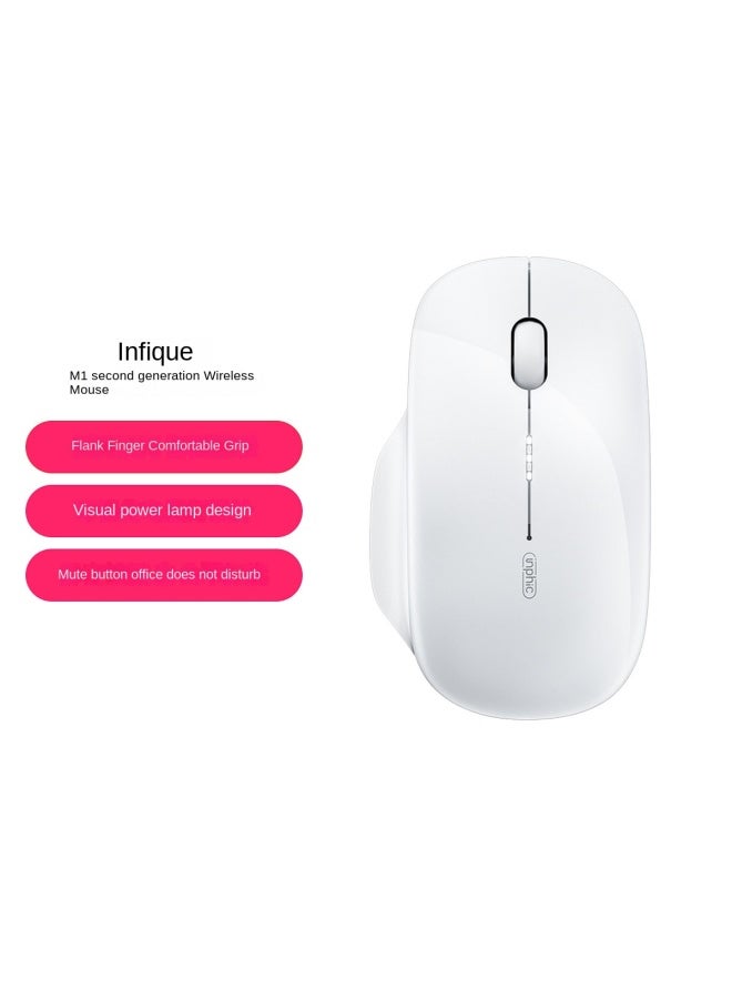 إنفيك Inphic M1 الجيل الثاني ماوس لاسلكي قابل لإعادة الشحن صامت مكتبي مناسب لـ Huawei Apple Lenovo Asus Dell - Image 1
