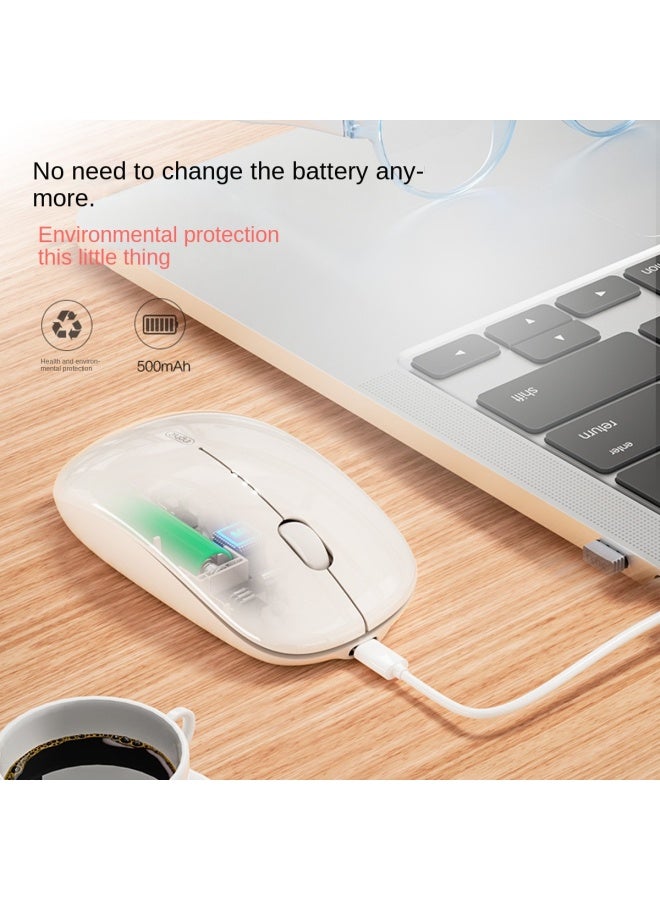 إنفيك Inphic M1 الجيل الثاني ماوس لاسلكي قابل لإعادة الشحن صامت مكتبي مناسب لـ Huawei Apple Lenovo Asus Dell - Image 2