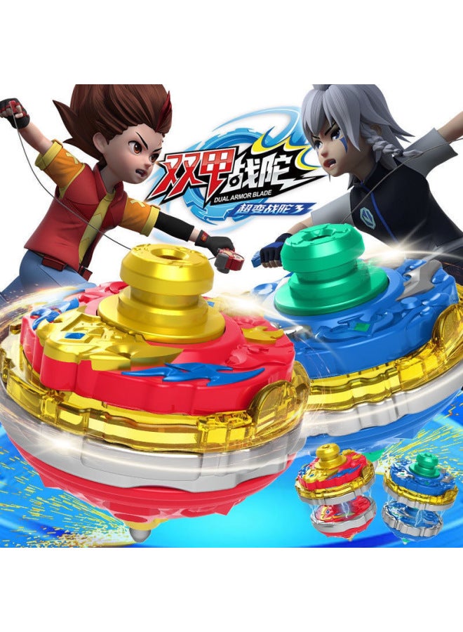Children's Super Variable Fit Zhantuo Explosive Armor Magic Alloy Gyroscope Light Double Armor Battle Boys Gyroscope Toy-Color:Our Store's Special Gyro Refill [1 Single Gyro]-Specifications:Deluxe Edition [free Extra Large Battle Disk] 99% Choice