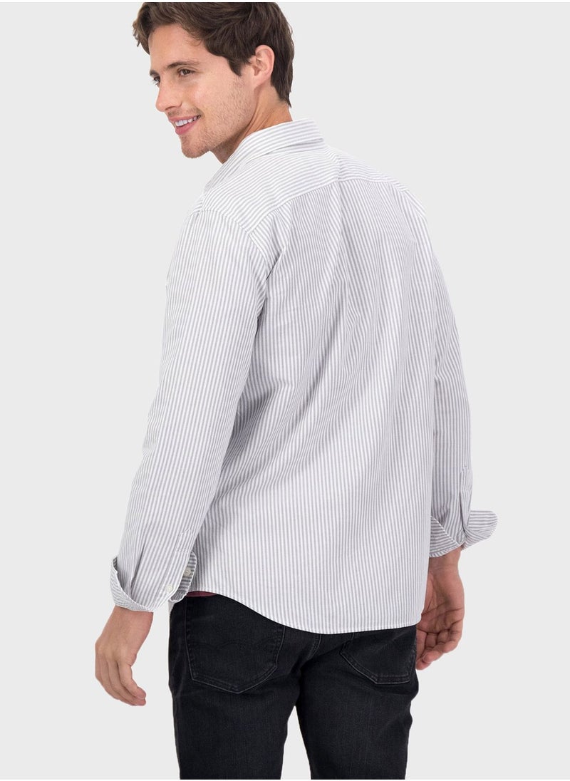 American Eagle - Striped Classic Fit Shirt - Image 1