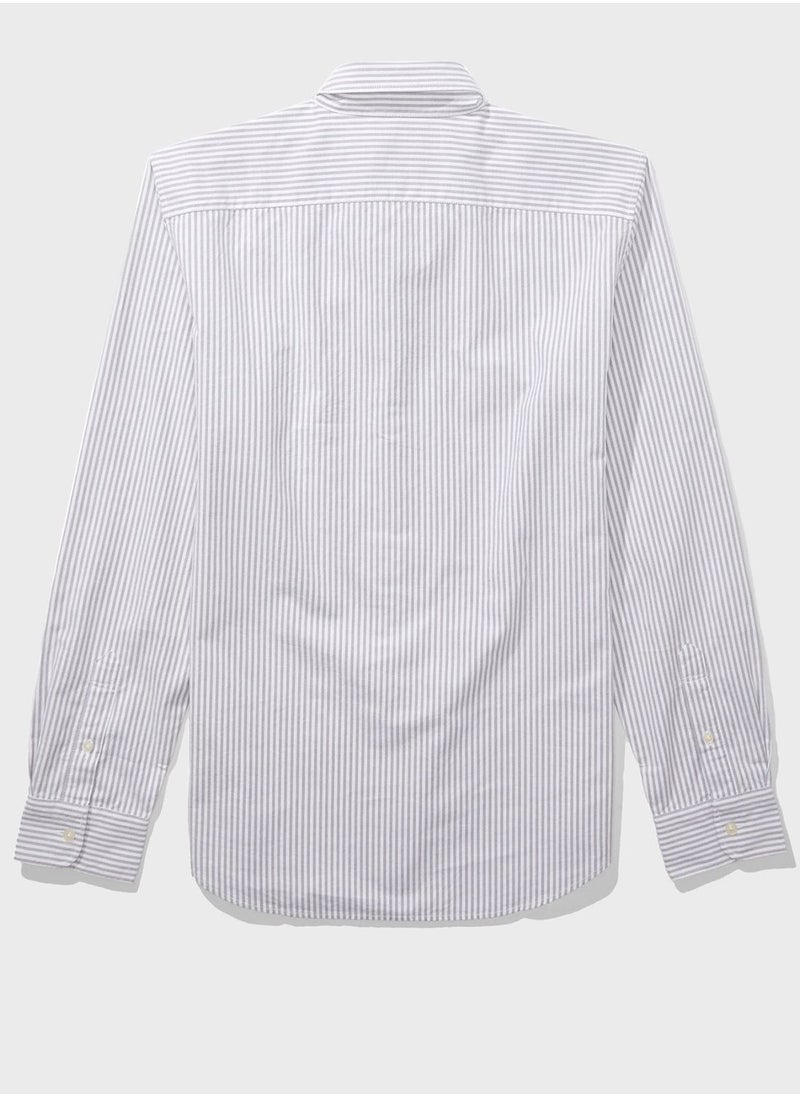 American Eagle - Striped Classic Fit Shirt - Image 1