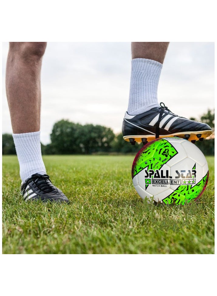 Spall Football Soccer Ball For Matches World Cup Best Indoor/Outdoor Water Proof Ball For Prefessional Training And Match Men And Women Youth And Adult - Image 2