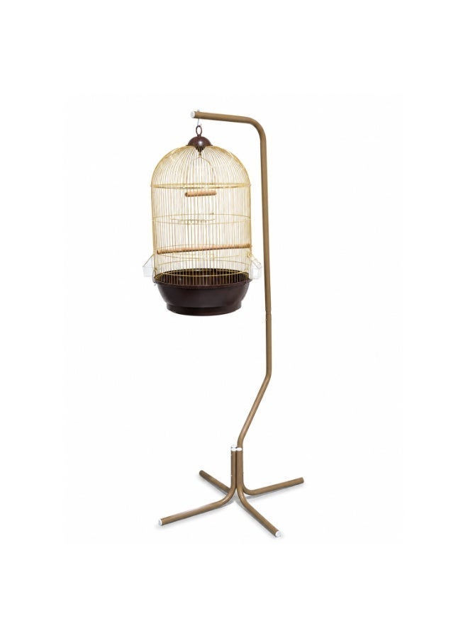 Dayang 330 Gold Bird Cage with C7 Gold Hanging Stand Combo - 167cm Height - Image 1
