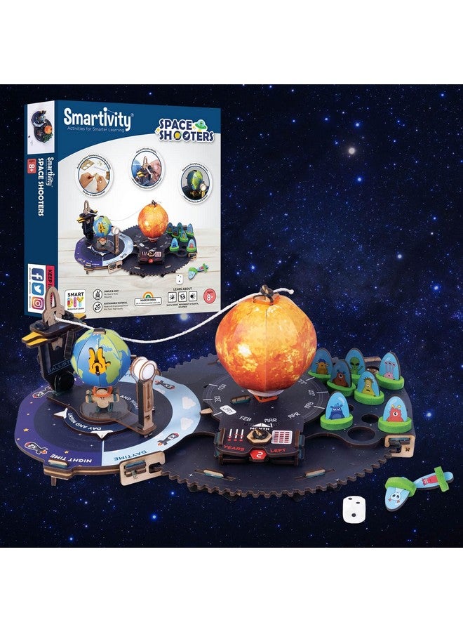 سمارتيفيتي لعبة سمارتيفيتي: الأرض والشمس والقمر والفضاء للأطفال من سن ٨ إلى ١٤ عامًا | مجموعة نماذج تفاعلية ثلاثية الأبعاد | هدايا أعياد ميلاد للأولاد والبنات | لعبة علمية اصنعها بنفسك للأطفال من سن ٨، ٩، ١٠، ١١، ١٢، ١٣، ١٤ عامًا | لعبة STEM - Image 2