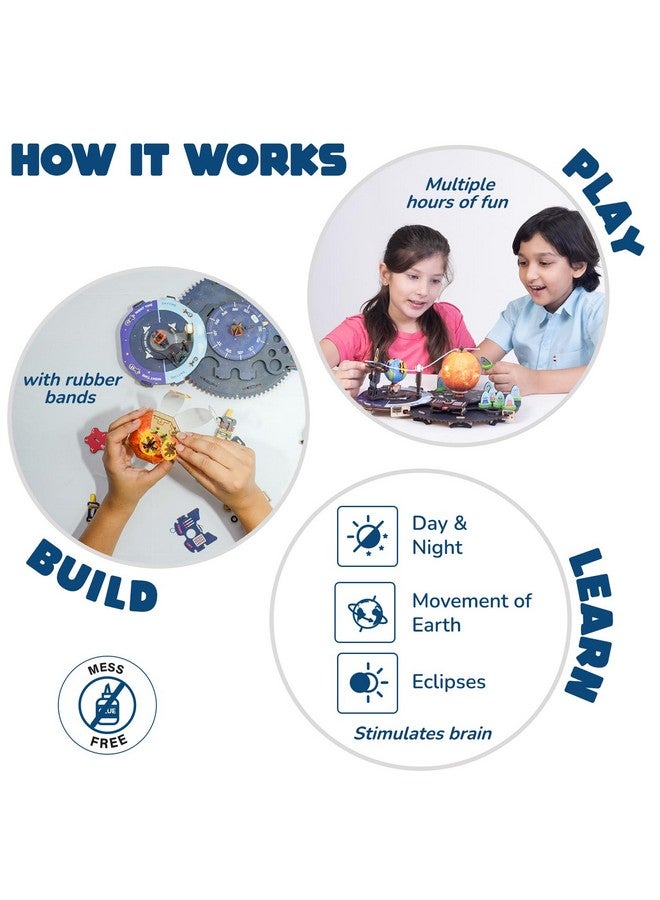 سمارتيفيتي لعبة سمارتيفيتي: الأرض والشمس والقمر والفضاء للأطفال من سن ٨ إلى ١٤ عامًا | مجموعة نماذج تفاعلية ثلاثية الأبعاد | هدايا أعياد ميلاد للأولاد والبنات | لعبة علمية اصنعها بنفسك للأطفال من سن ٨، ٩، ١٠، ١١، ١٢، ١٣، ١٤ عامًا | لعبة STEM - Image 5
