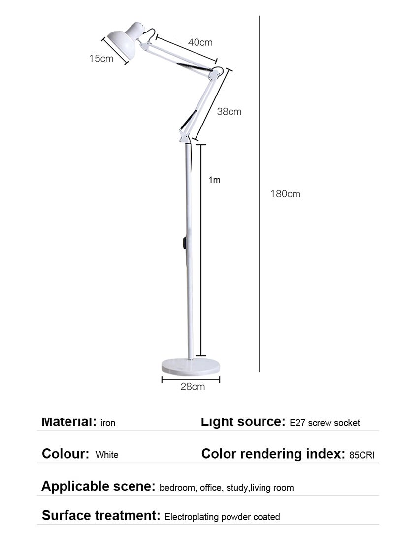 Glanfen Creative Modern Flexible LED Atmosphere Standing Floor Lamp Multi-Angle Adjustable With Rotatable Black - Image 5