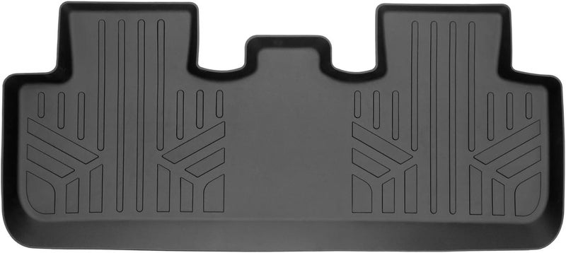 SMARTLINER All Weather Custom Fit 2nd Row Black Floor Mat Liners for 2020-2021 Tesla Model Y - Image 1