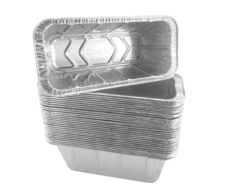 Firsgrill 30 Pack Professional Replacement Blackstone 1722 28 3036 Aluminum Foil tray Drip Pans Griddle Grease Cup Liners 8L x 375 Wx 3D