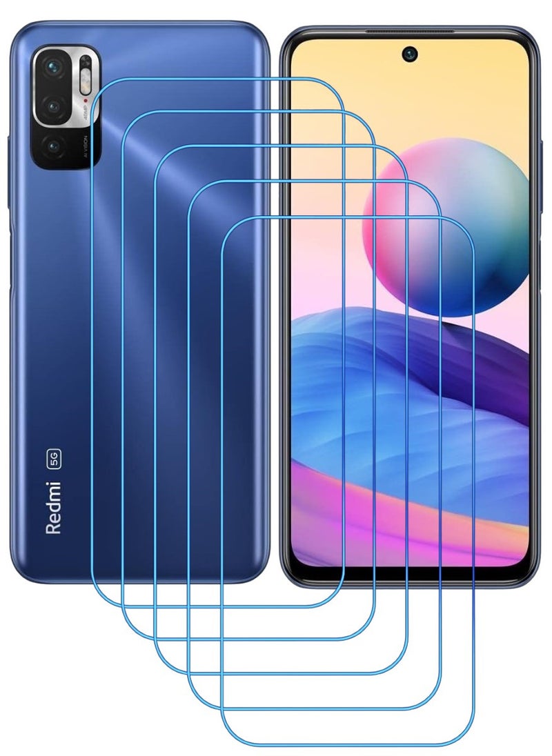 ACLIX 5 Pieces Antistatic ESD Dustproof Premium Quality High Definition Clear Tempered Glass Screen Protector Designed For Xiaomi Redmi Note 10 5G - Image 1