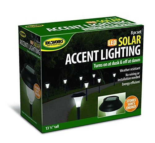 IdeaWorks Ideaworks JB5629 Solar-Powered LED Accent Light, Set of 8 - Image 1