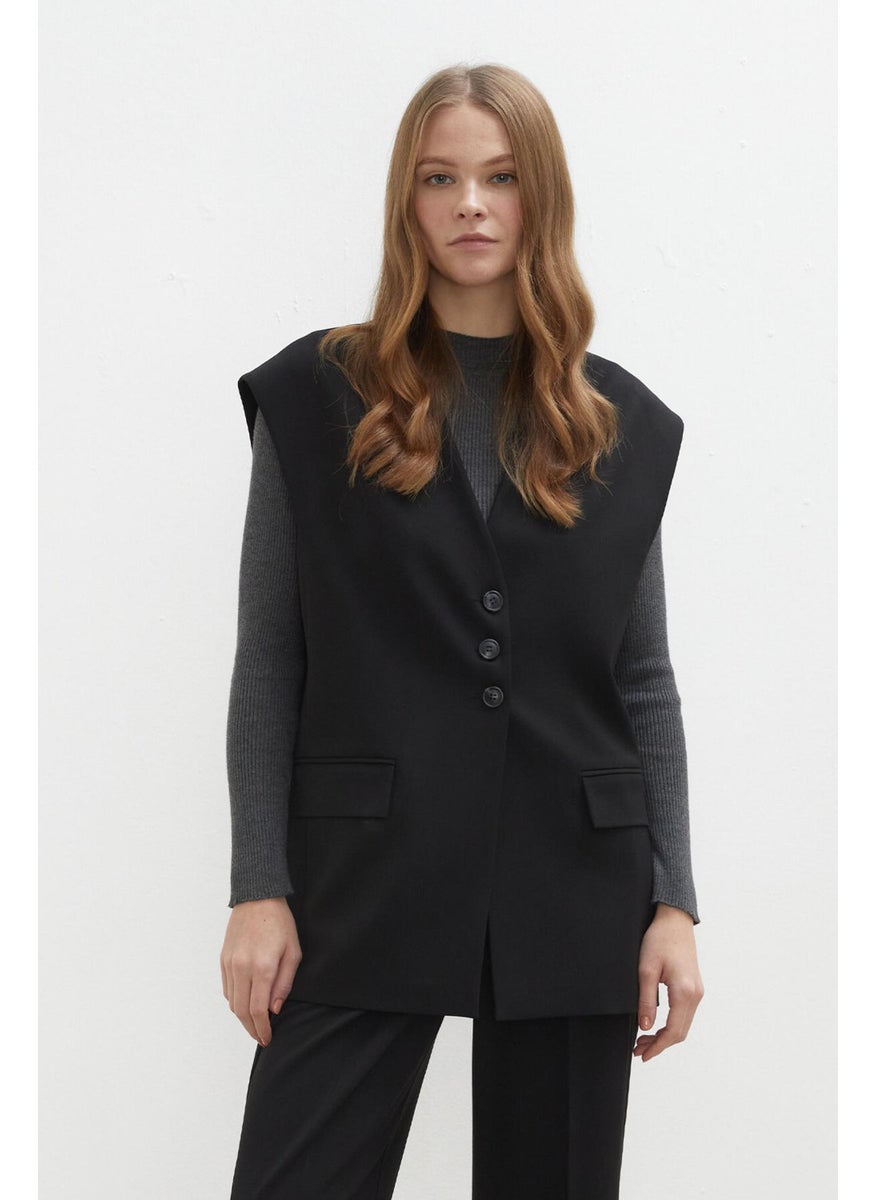 Manuka - Premium Suit Vest Black - Image 1