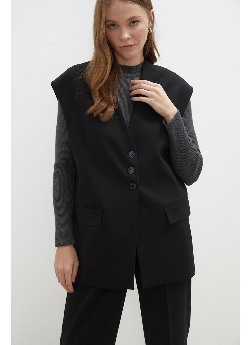Manuka - Premium Suit Vest Black - Image 1