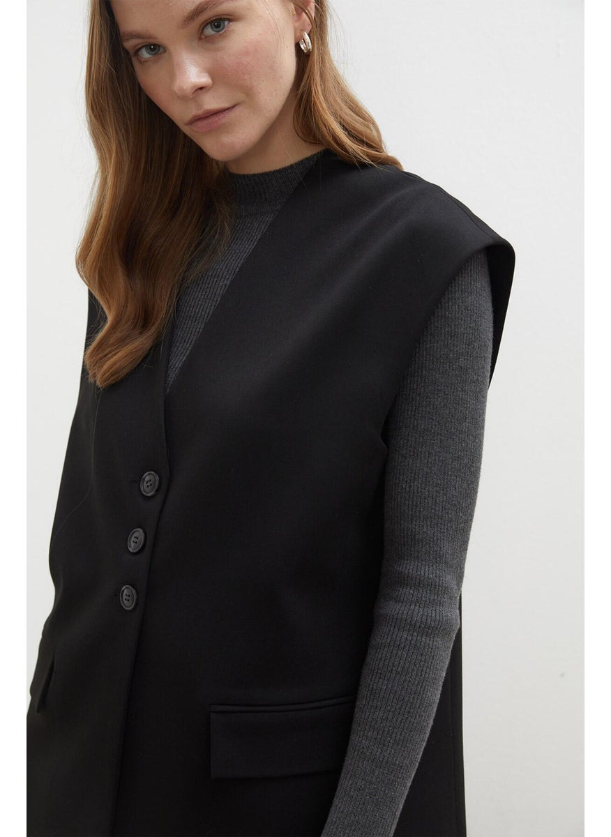Manuka - Premium Suit Vest Black - Image 1