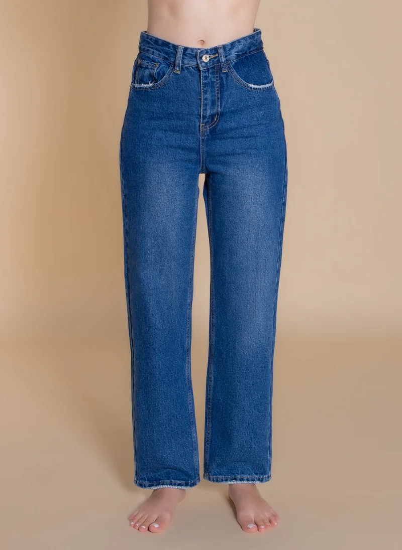 شايبس MID-WAIST MOM FIT JEANS
