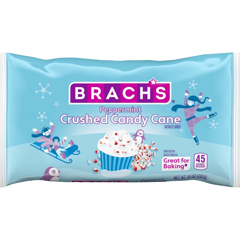 Brach's Peppermint Crushed Candy Cane Pieces, Baking and Decorating Candy Cane Pieces, 10oz - Image 1