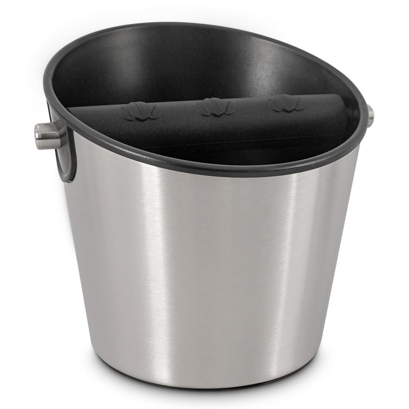 CAFEMASY Espresso Knock Box Barista-Tools - Mini Size Stainless Steel Coffee Puck Disposal Knock Box Espresso Machine Accessories Knock Out Box Container Dump Bin - Image 1
