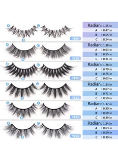 MAGEFY Lashes 30 Pairs 6 Styles Faux Mink Eyelashes, Fake Eyelashes Natural Look To Dramatic Volume False Lashes, 3D Lashes Pack With Eyebrow Grooming Kit  - Image 2