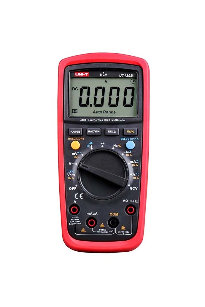 UniT UNI-T UT139B CAT III 600V True RMS Digital Multimeter with Frequency,NCV,Resistance, Voltage,Temperature Measurement - Image 1