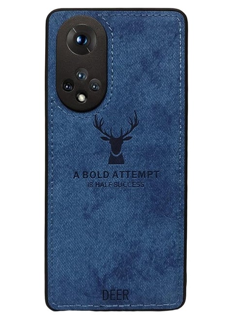 Soft Texture Digital Patterned TPU Cloth Dirt-Resistant, Antishock, Anti-Fingerprint, Full Body Protective Case for Honor 50 / Nova 9 (Blue)
