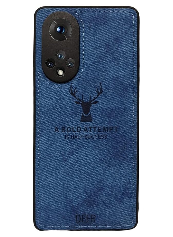 Soft Texture Digital Patterned TPU Cloth Dirt-Resistant, Antishock, Anti-Fingerprint, Full Body Protective Case for Honor 50 / Nova 9 (Blue)