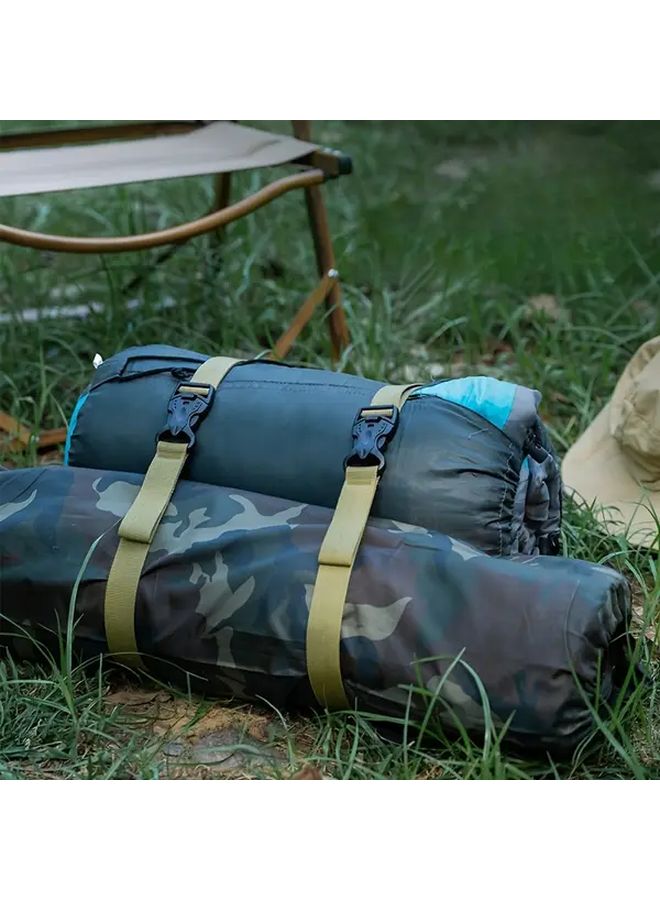 Black Nylon Utility Strapping Belt with Buckle for Outdoor Camping Hiking Travel - Image 5