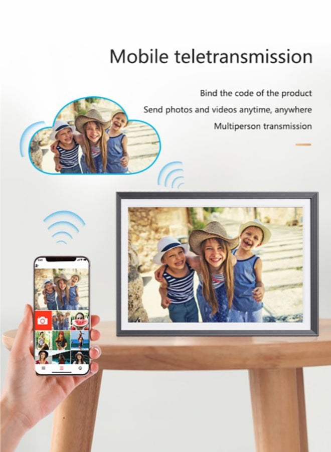 شو وو إطار صور رقمي ذكي واي فاي مقاس 10 بوصات وذاكرة 32 جيجابايت وشاشة لمس IPS LCD بدقة 1280 × 800، مع تدوير تلقائي للصورة والأفق، وذاكرة مدمجة 32 جيجابايت، ومشاركة اللحظات على الفور - Image 3