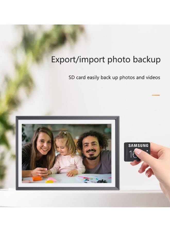 شو وو إطار صور رقمي ذكي واي فاي مقاس 10 بوصات وذاكرة 32 جيجابايت وشاشة لمس IPS LCD بدقة 1280 × 800، مع تدوير تلقائي للصورة والأفق، وذاكرة مدمجة 32 جيجابايت، ومشاركة اللحظات على الفور - Image 5