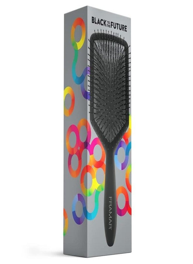 FRAMAR Black Paddle Hair Brush For Women - Wet Paddle Brush Detangler For Thick Hair Brushes For Women, Hairbrush - Reduces Breakage - Image 4