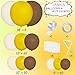 MEBAY Yellow Brown White Balloon Garland Arch Kit 155Pcs Latex Balloons Different Size 18 12 10 5 inch for Birthday Wedding Party Baby Shower Bridal Shower Decoration - Image 4