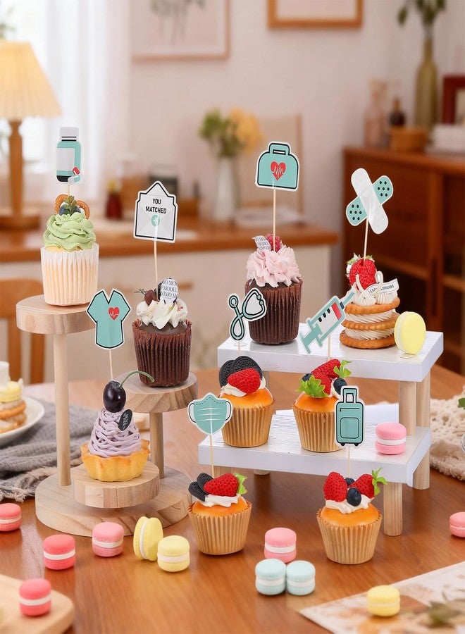 Epakh 36 Pcs Residency Match Day Cupcake Toppers Match Day Residency Decorations Cupcake Picks for Medical Rn Nurse Themed Birthday Party Cake Decorations Supplies - Image 3