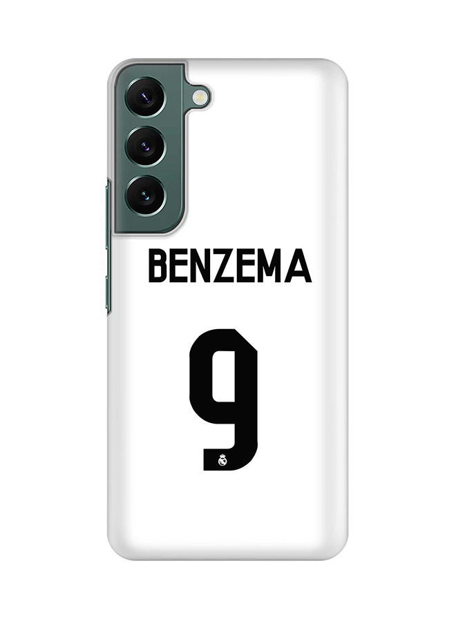 Stylizedd Case for Samsung Galaxy S22+ 5G Slim Snap Classic Series Shield Matte Finish Print - Benzema Real Jersey - Image 1