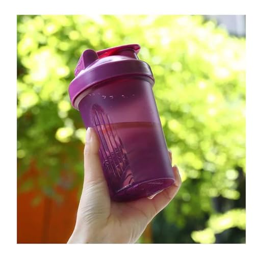 BKDRL Shaker Bottle for Protein Powder w Classic Loop Top BPA freeSecure ScrewOn Lid Stay Open Flip CapBPA Free16oz Whole Purple16Oz400ML - Image 1