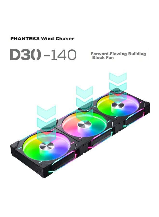 Phanteks D30 Building Block Version Jingye 14cm Case Water Cooling Radiator Argb Temperature Control Fan - Image 1