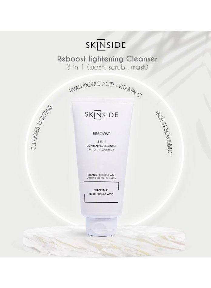 Skinside Reboost 3 in 1 Lightening Cleanser 150ml  - Image 2