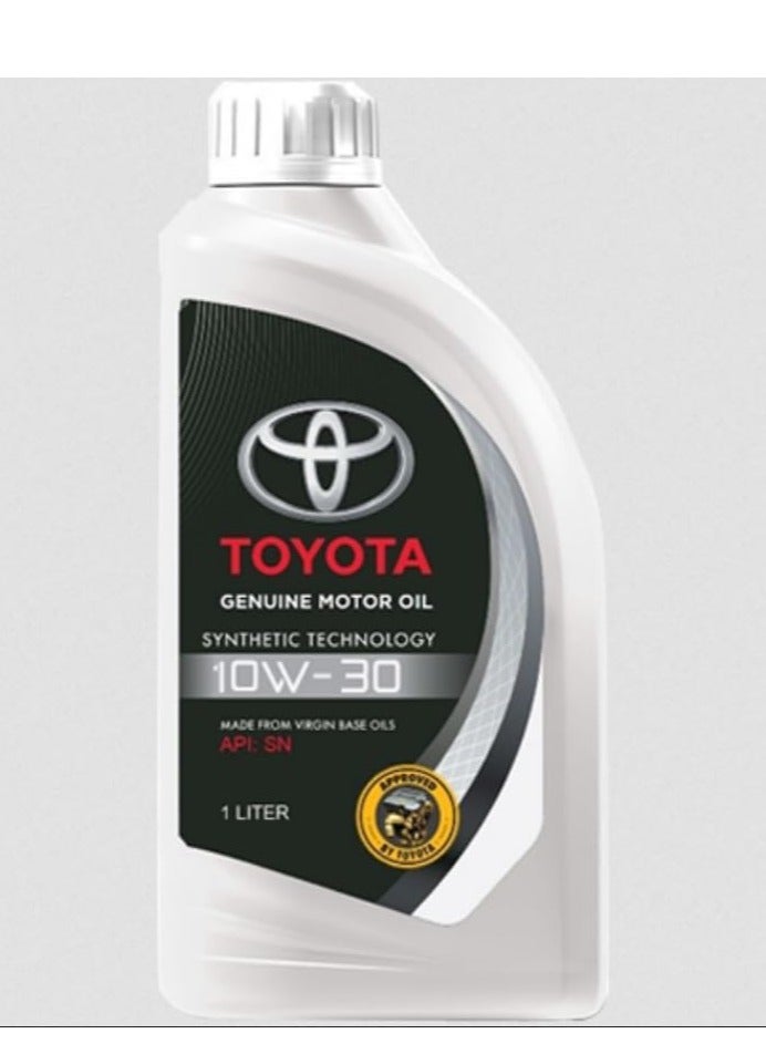 تويوتا زيت محرك تويوتا الأصلي 10W-30 – أداء موثوق وحماية متقدمة للمحرك / كرتون ( 12  عبوة * ١لتر ) - Image 2