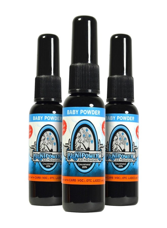 BLUNT POWER BluntPower 1 Ounce Oil Based Concentrated Air Freshener and Oil for Burner, Baby Powder (Pack of 3 - Image 1