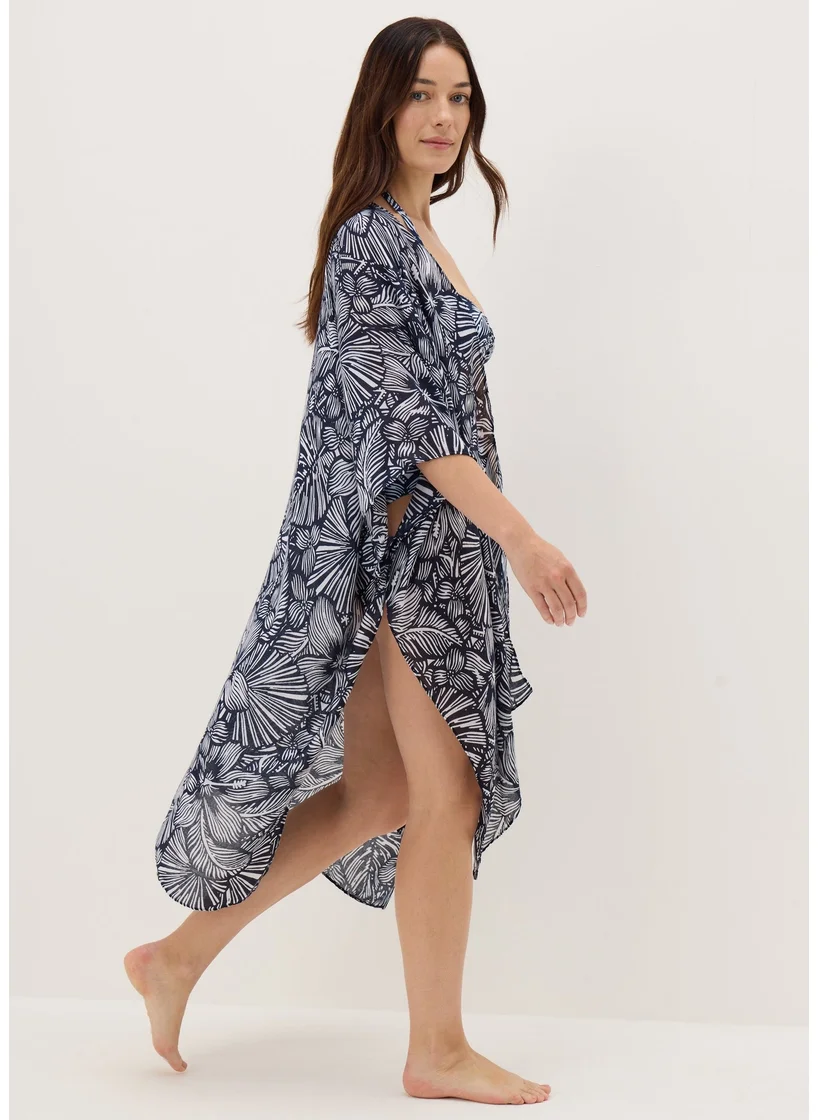 Matalan Navy Floral Kimono
