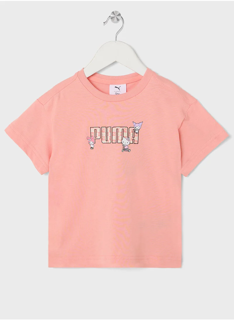 PUMA Kids Hello Kitty & Friends Relaxed Graphic T-Shirt