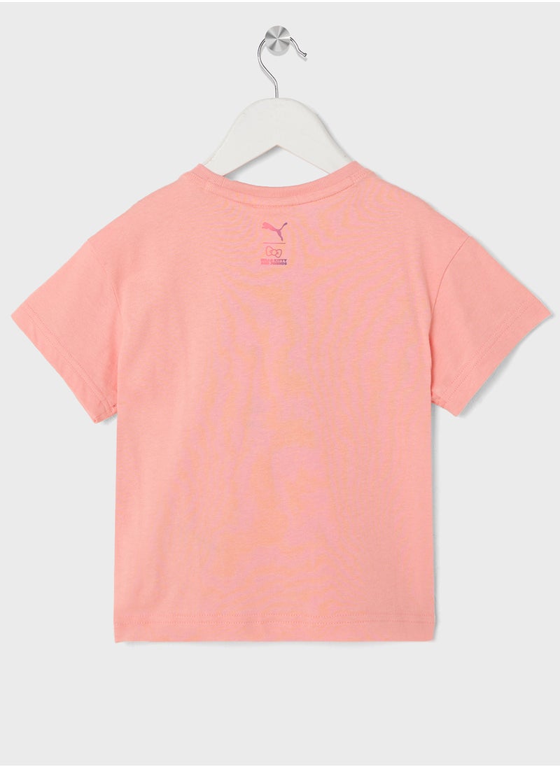 PUMA - Kids Hello Kitty & Friends Relaxed Graphic T-Shirt - Image 1